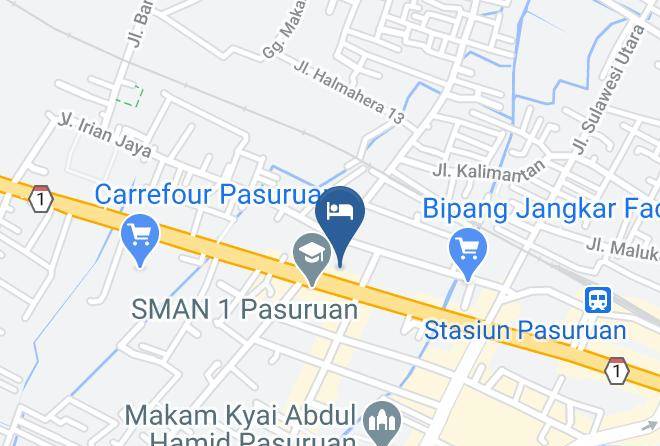 Hotel Daroessalam Pasuruan Map