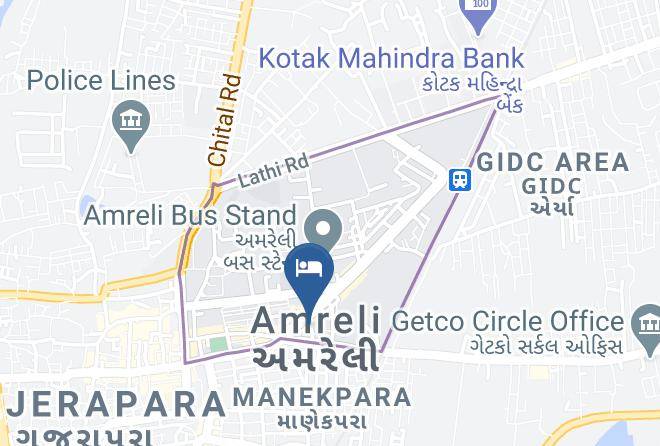 Amreli - Hotel Darshan Amreli Maps