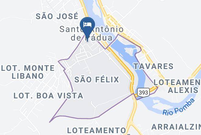 Santo Antonio De Padua - Hotel Das Aguas Maps