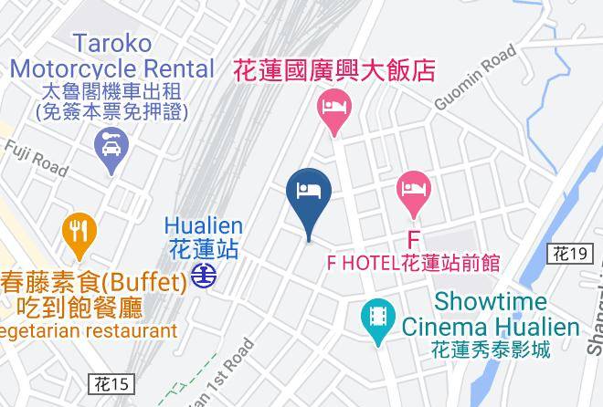 Hotel Dayplus Hualien Mapa - Taiwan - Hualiennty