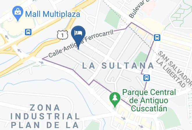 Antiguo Cuscatlan - Hotel De Antiguo Maps