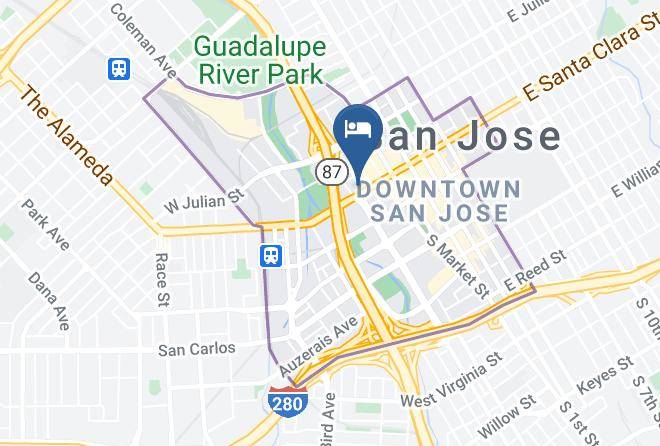 Santa Clara - Hotel De Anza Maps