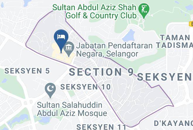 Petaling - Hotel De Art Shah Alam Section 9 Maps