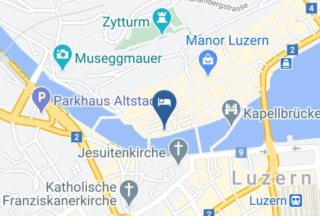 Lucerne - Hotel De Balance Maps