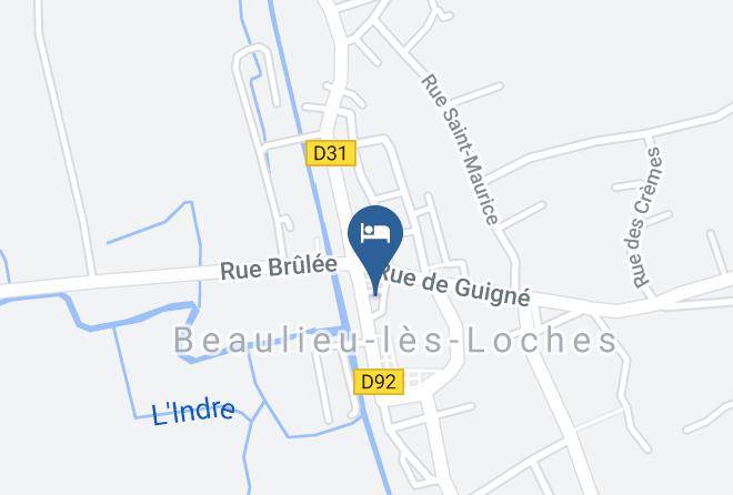 Indre Et Loire - Hotel De Beaulieu Maps