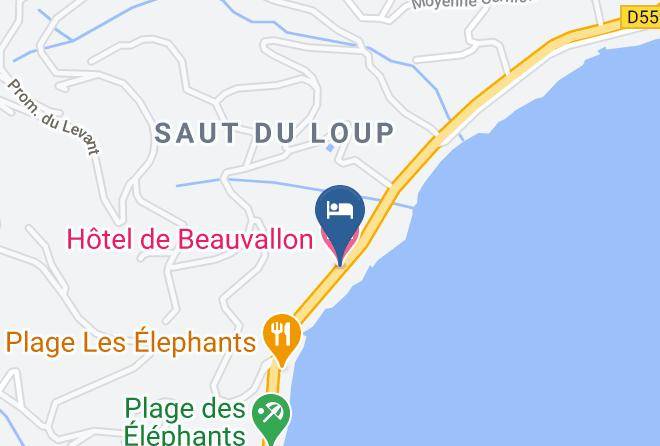 Var - Hotel De Beauvallon Maps
