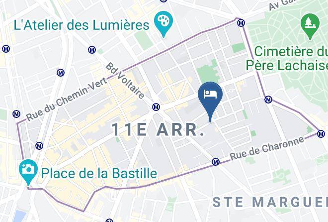 Paris - Hotel De Belfort Maps
