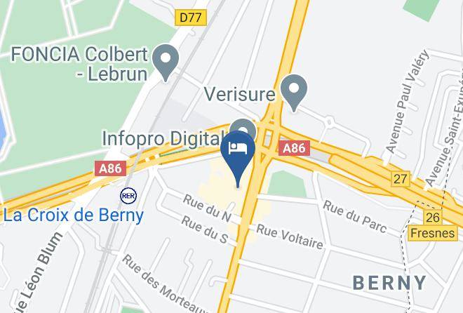 Hauts De Seine - Hotel De Berny Maps