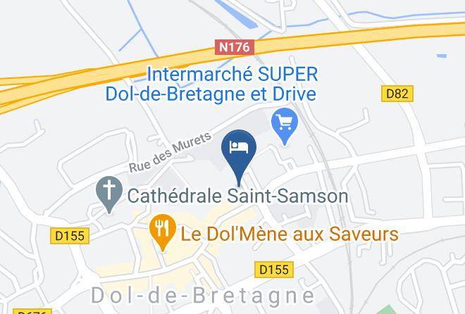 Ille Et Vilaine - Hotel De Bretagne Dol Centre Ville Maps