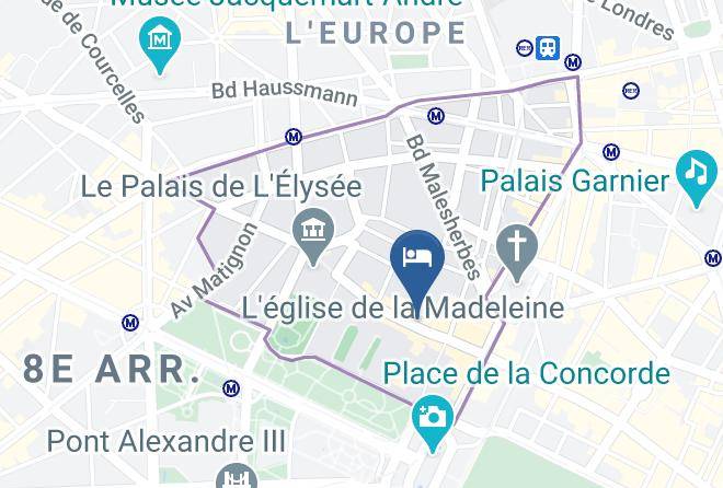 Paris - Hotel De Castiglione Maps