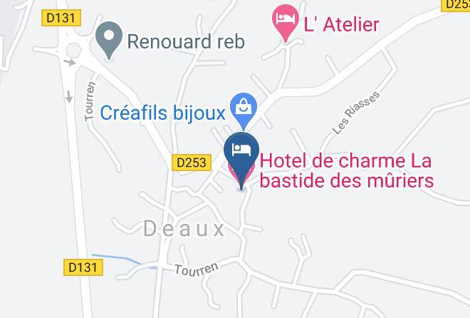 Gard - Hotel De Charme La Bastide Des Muriers Maps