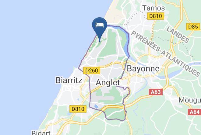 Pyrenees Atlantiques - Hotel De Chiberta Et Du Golf Maps