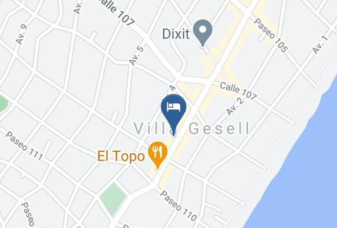 Villa Gesell - Hotel De Cine Las Golondrinas Maps