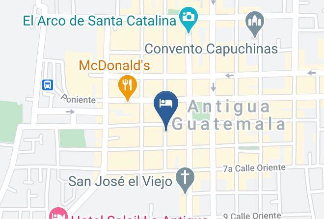 Antigua Guatemala - Hotel De Cortez Y Larraz Maps
