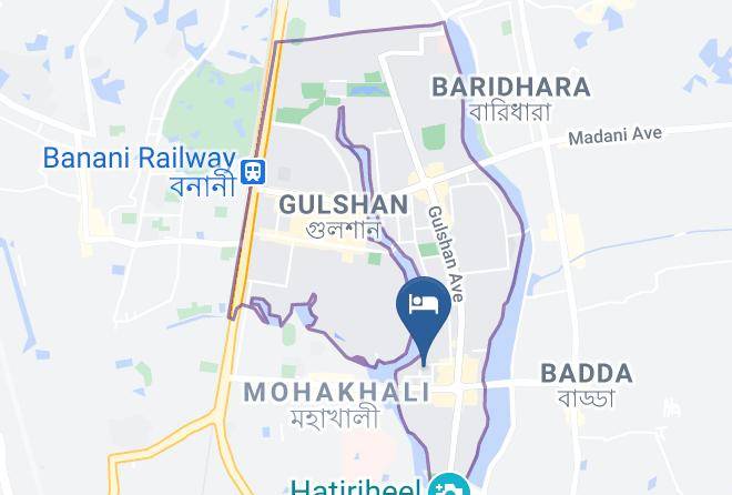 Dhaka - Hotel De Crystal Crown Maps