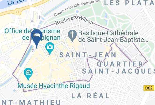 Pyrenees Orientales - Hotel De France Perpignan Centre Maps