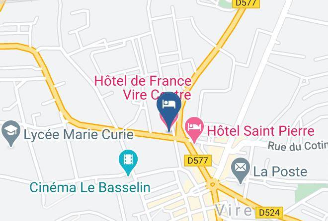 Calvados - Hotel De France Vire Centre Maps