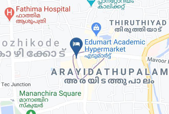 Kozhikode - Hotel De Grand Malabar Maps