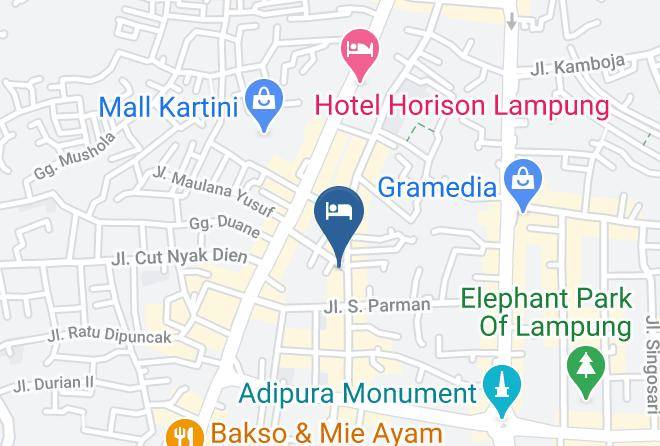 Bandar Lampung - Hotel De Green Maps