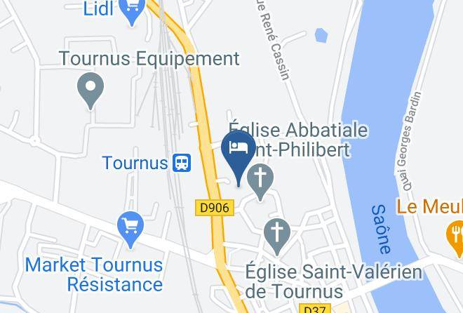 Saone Et Loire - Hotel De Greuze & Spa Tournus Maps