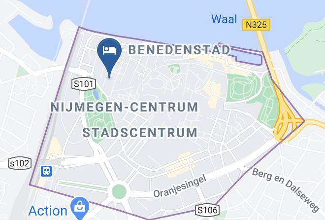 Nijmegen - Hotel De Gulden Waagen Maps