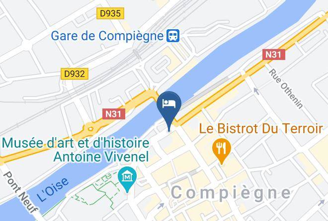 Oise - Hotel Compiegne Hotel De Harlay 3 Etoiles Maps
