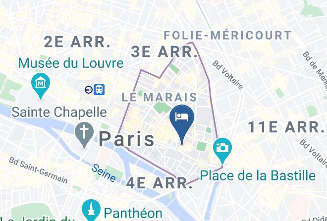 Paris - Hotel De Jobo Maps