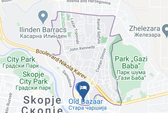 Skopje - Hotel De Koka Maps