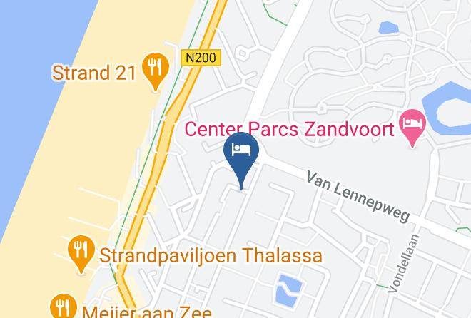 Zandvoort - Hotel De Kust Zandvoort Maps