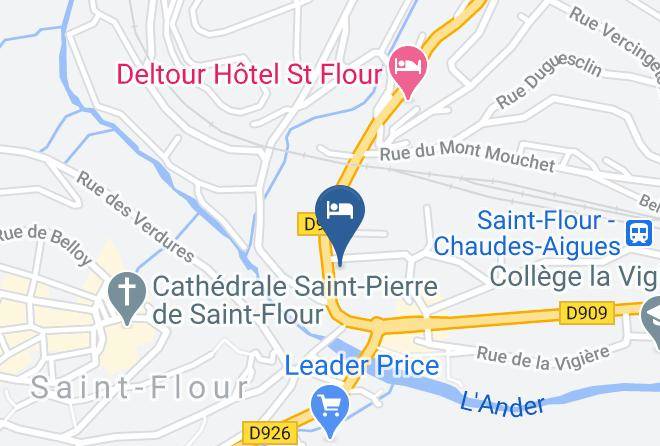 Cantal - Hotel De L'ander Maps