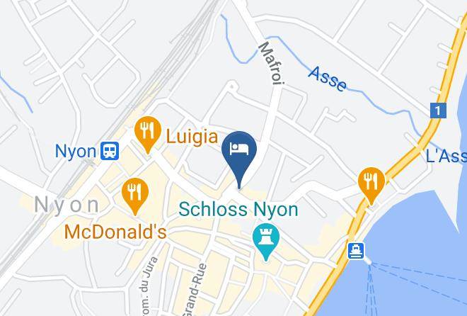 Nyon - Hotel De L'ange Maps
