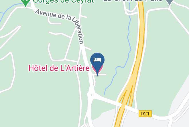 Puy De Dome - Hote Restaurant L'artiere Maps