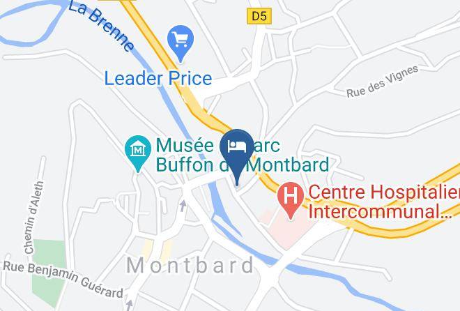 Cote D Or - Hotel De L'ecu Maps