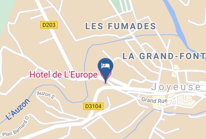 Ardeche - Hotel De L'europe Maps