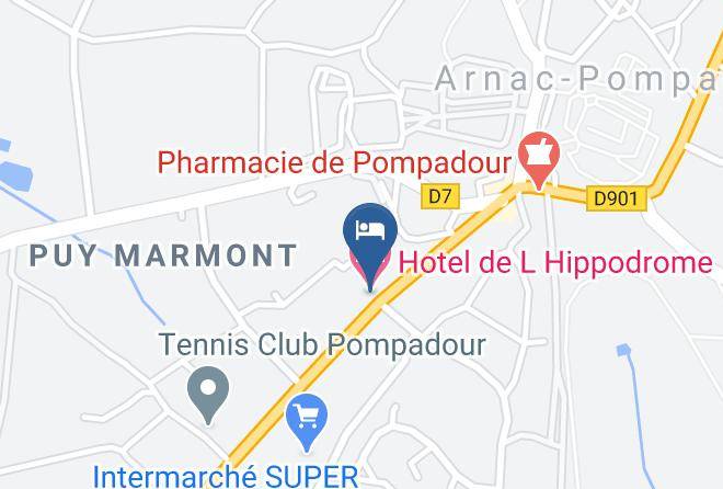 Correze - Hotel De L Hippodrome Maps