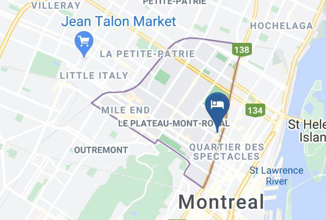 Montreal - Hotel De L'ithq Maps