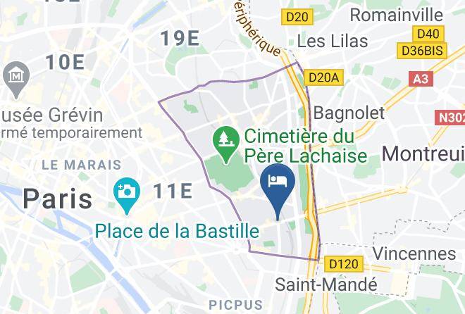 Paris - Hotel De L'union Maps