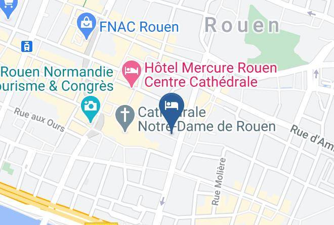 Seine Maritime - Hotel De La Cathedrale Maps