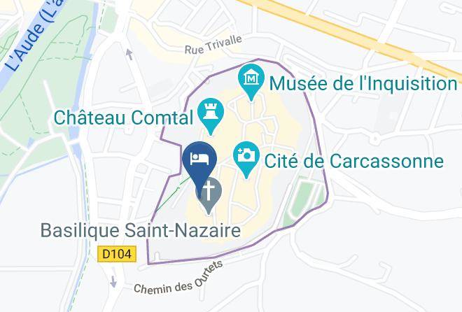 Aude - Hotel De La Cite Carcassonne Mgallery Maps