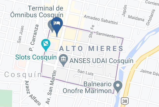 Punilla Department - Hotel De La Ciudad Maps