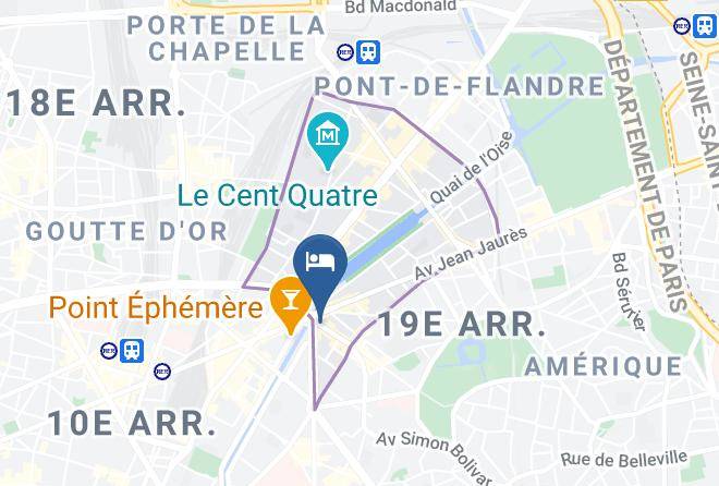Paris - Hotel Des Buttes Chaumont Maps