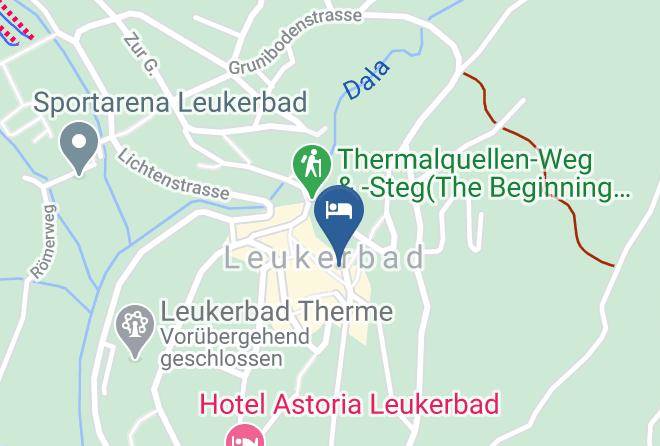 Leuk - Hotel De La Croix Federale Rest Walliserkanne Maps