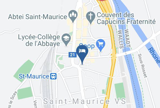 Saint Maurice - Hotel De La Dent Du Midi Maps