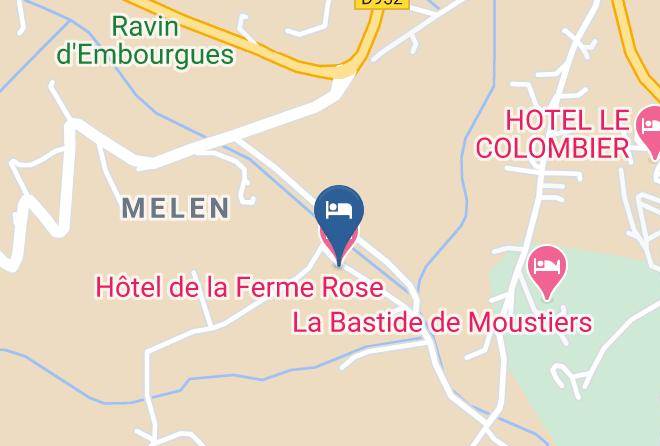 Alpes De Haute Provence - Hotel De La Ferme Rose Maps