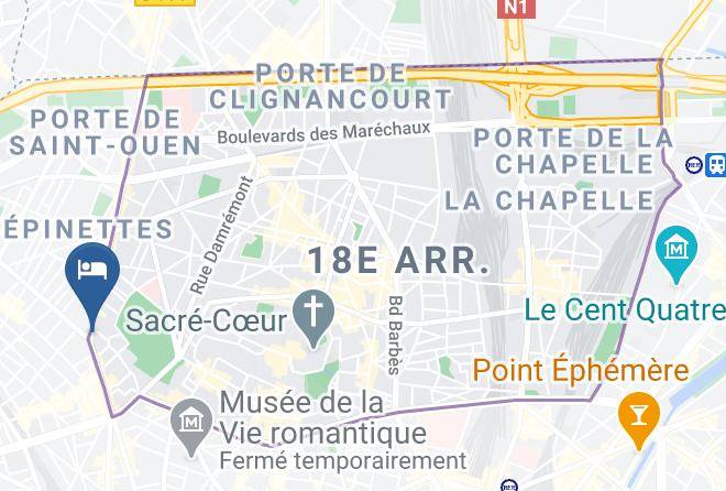 Paris - Hotel De La Fourche Maps
