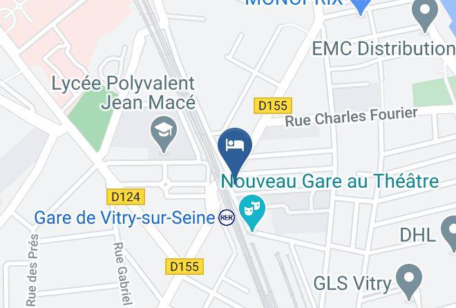 Val De Marne - Hotel De La Gare De Vitry Maps