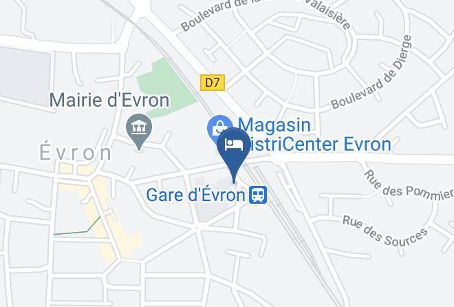 Mayenne - Hotel De La Gare Maps