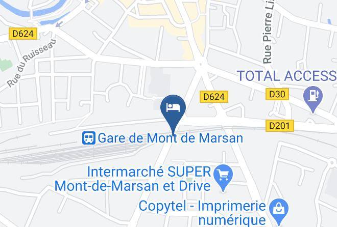 Landes - Hotel De La Gare Mont De Marsan Maps