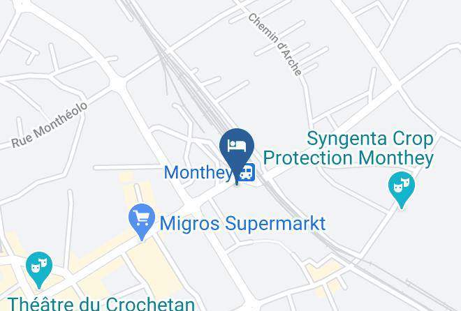 Monthey - Hotel De La Gare Maps