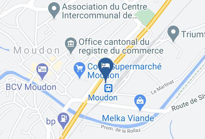 Broye Vully District - Hotel De La Gare Moudon Maps